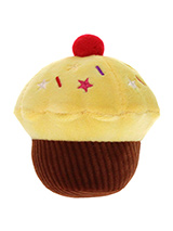 Lemon Pupcake Plush & Squeaky Dog Toy - Every dog likes a nice pastry but as we all know the real thing is not the best food for them. Let them munch down on this calorie free pupcake with its delicious looking topping and cherry. For maximum fun pretend it’s for you and savour it before handing it over, it will make it all the more desir...
