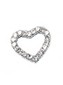Crystal Heart 18mm Slider (for personalised collars)