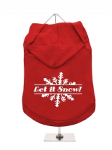 ''Christmas: Let It Snow'' Dog Hoodie / T-Shirts