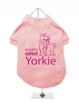 ''Worlds Cutest Yorkie'' Dog T-Shirt