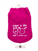 ''Save A Life, Adopt A Shelter Pet'' Dog Hoodie / T-Shirts