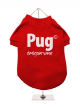 ''Pug Designer Wear'' Dog T-Shirt