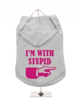''Im With Stupid'' Dog Hoodie / T-Shirts